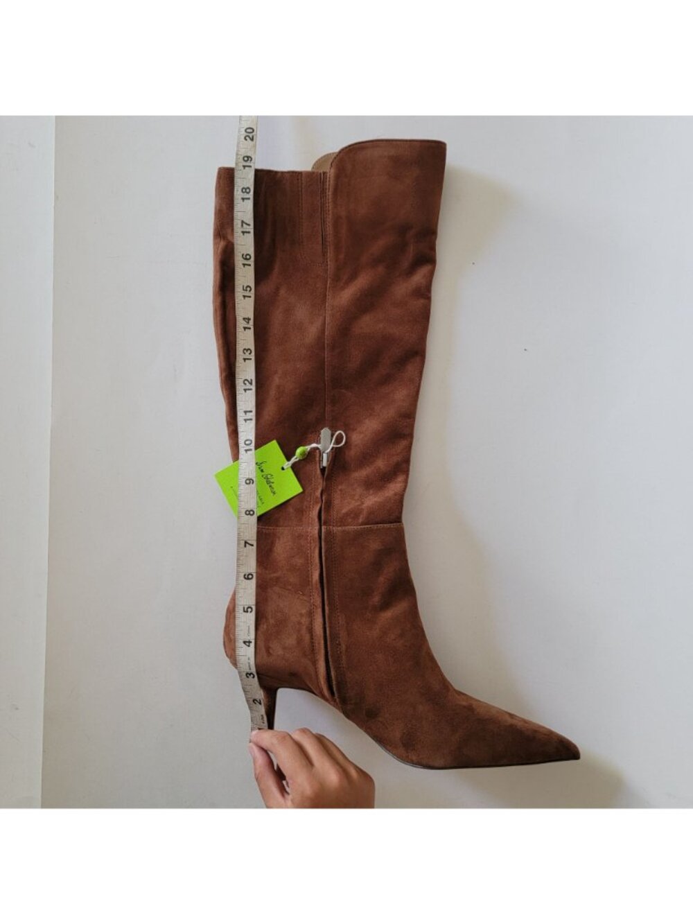 NEW Sam Edelman Taylin Knee High Boots Kitten Heel Minimalist Suede Womens 9 - Picture 4 of 9